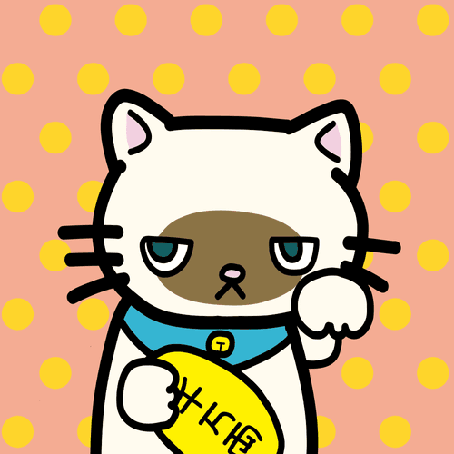 moody  cats #118 "maneki_neko"