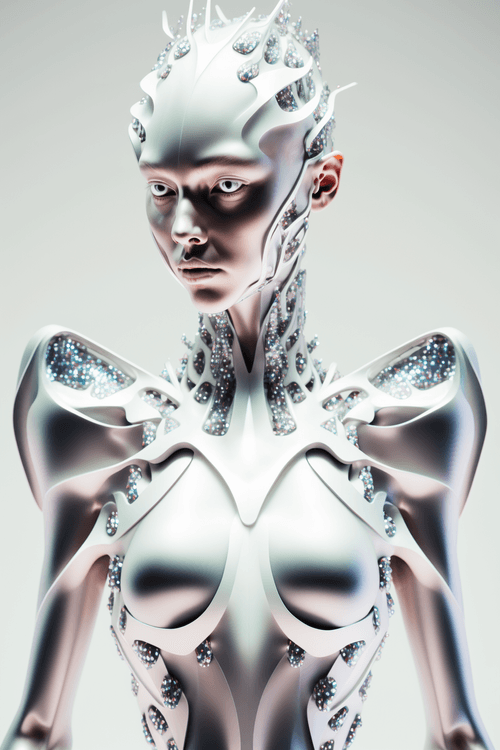 Pearlescent-Crystal Cyborg #2