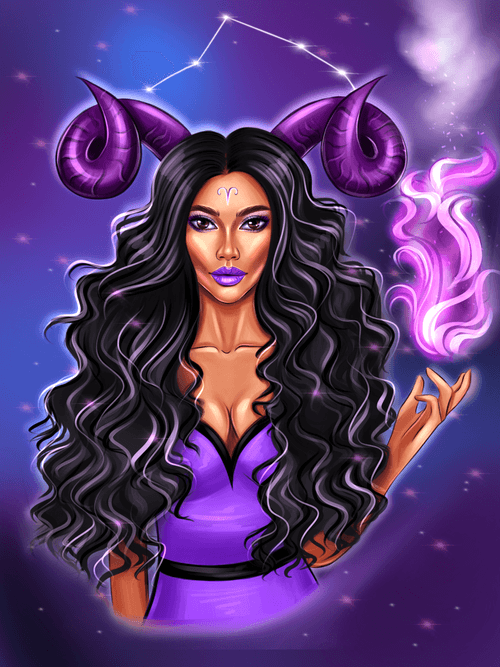 Purple zodiac collection