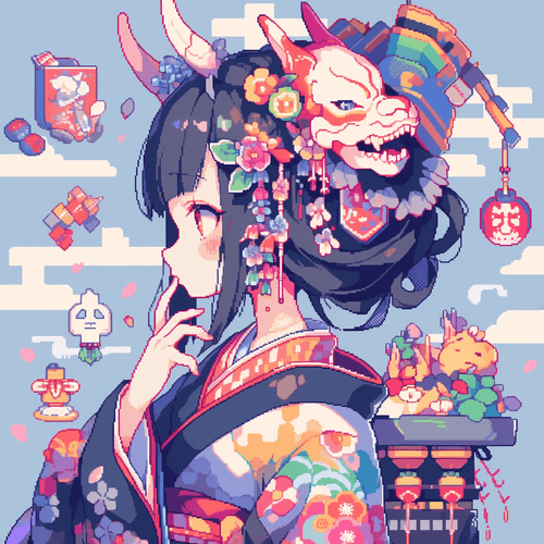 Festival and Kimono Dots