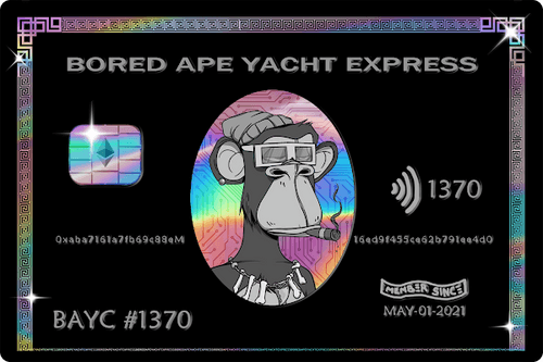 Bored Ape Black Card - 1370