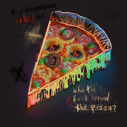 atomic burnt pizza