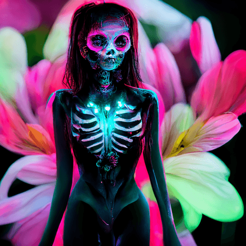 Skeleton Flower girls