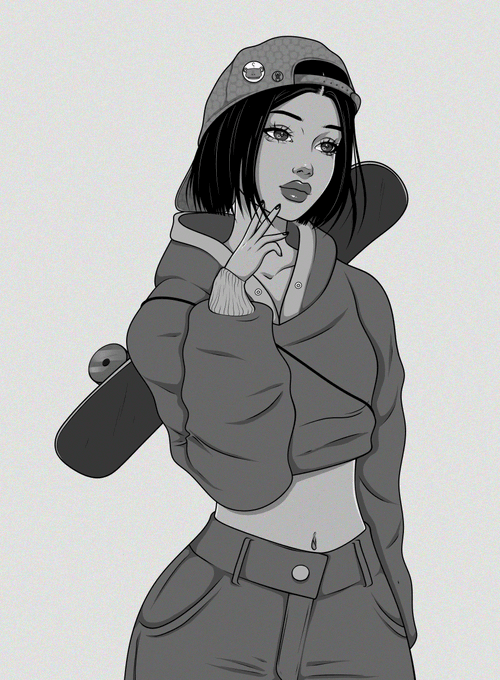 Achromatic Babe #43