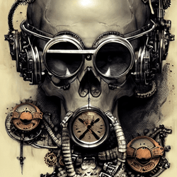 Steampunk Skulls AI collection image