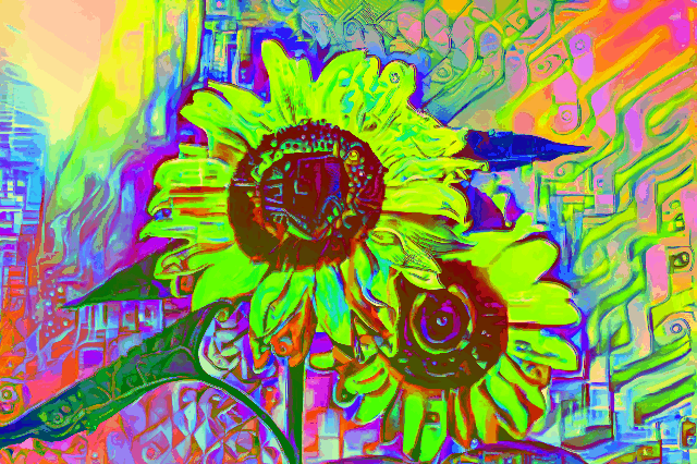 Trippy Sunflower