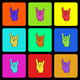 The Pixelled Rock Devil Horns Collection - old