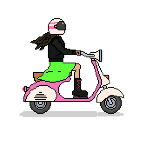 Scooter Girl Nikki Tchao