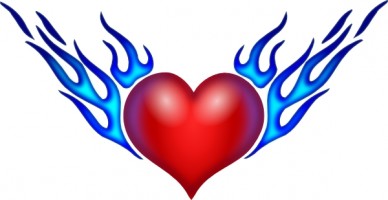 FLAMING HEART