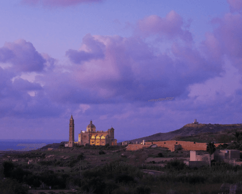 Ta' Pinu, Gozo, Malta, Church Stock Image