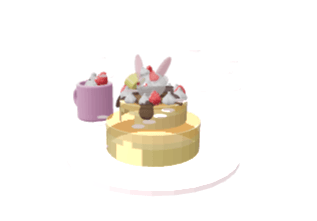 Rabbit pancake venue（うさぎパンケーキ会場）