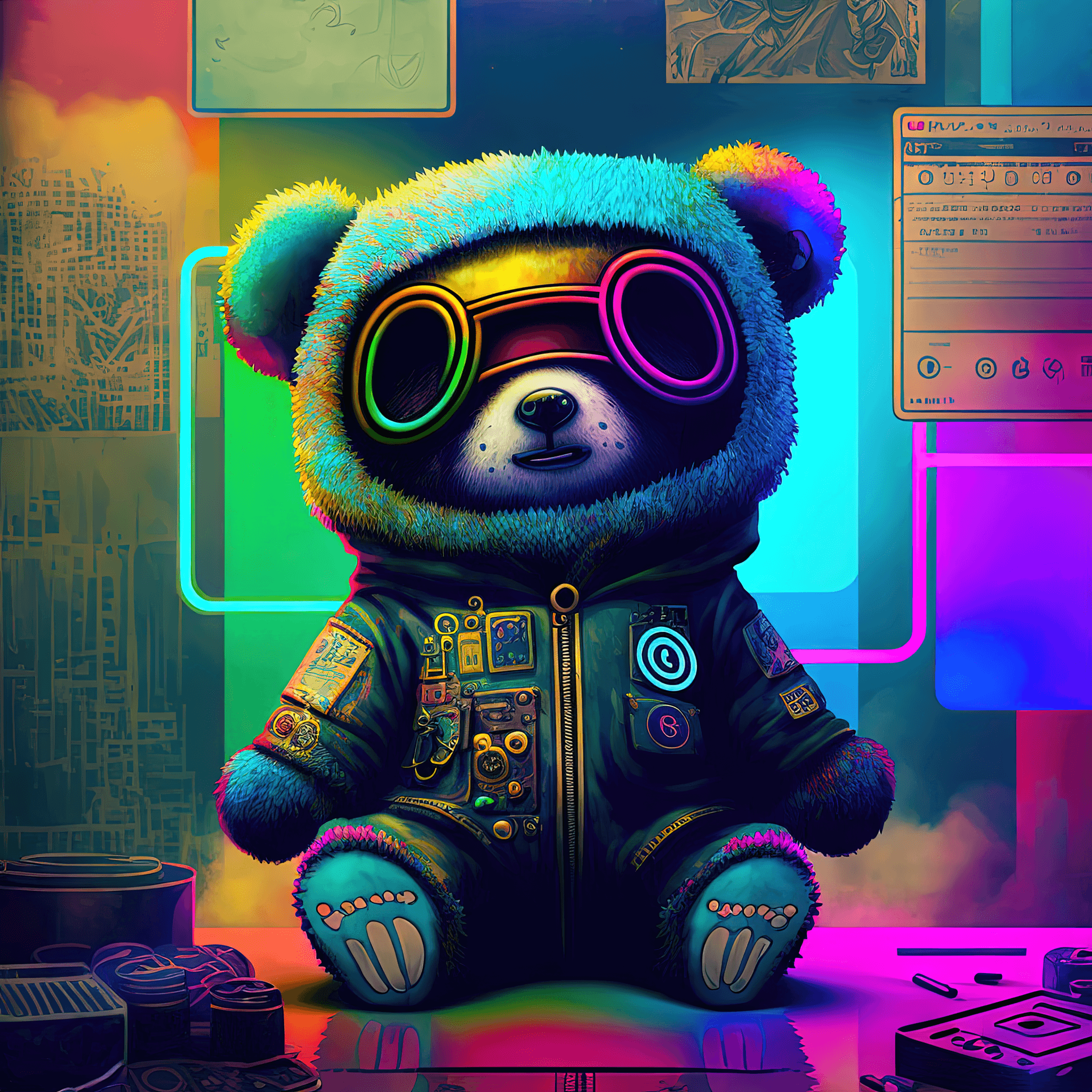 Cyberdelic Bear #11