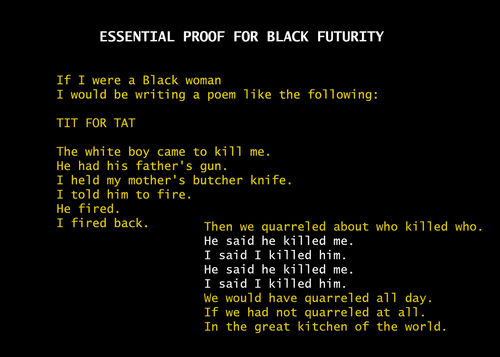 ESSENTIAL PROOF FOR BLACK FUTURITY