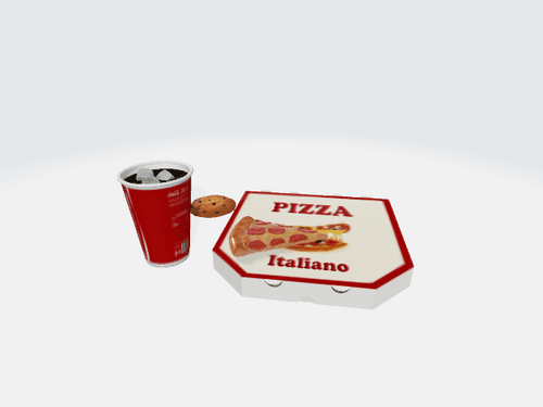 3D Pizza Coke Cookie set