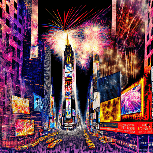 Happy New Year From Time Square, New York City!  #4