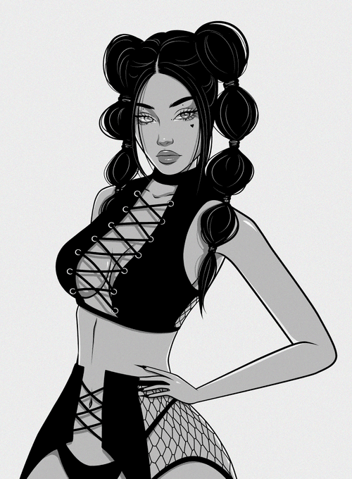 Achromatic Babe #10