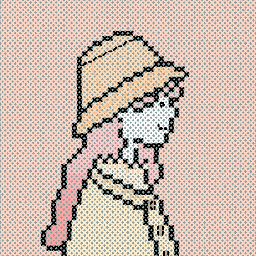 city girl #26 embroidery-art