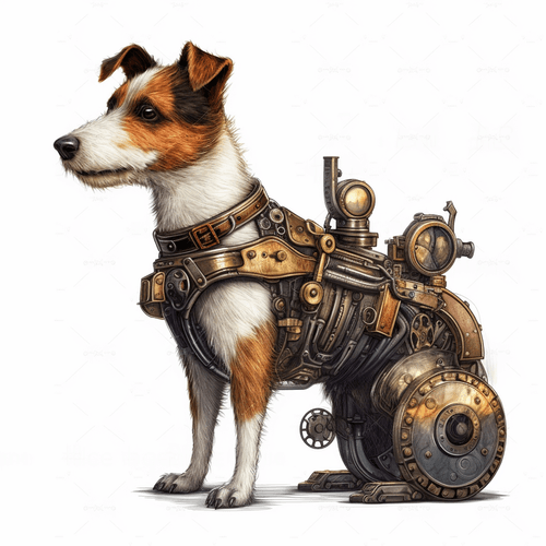 Steampunk Jack Russel Terrier 2