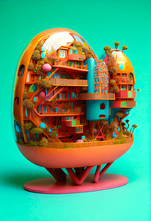 Fantasy Architecture Egg 7