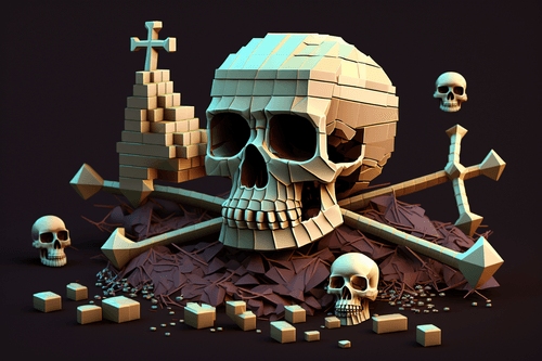 AI Pixel Skullfckz