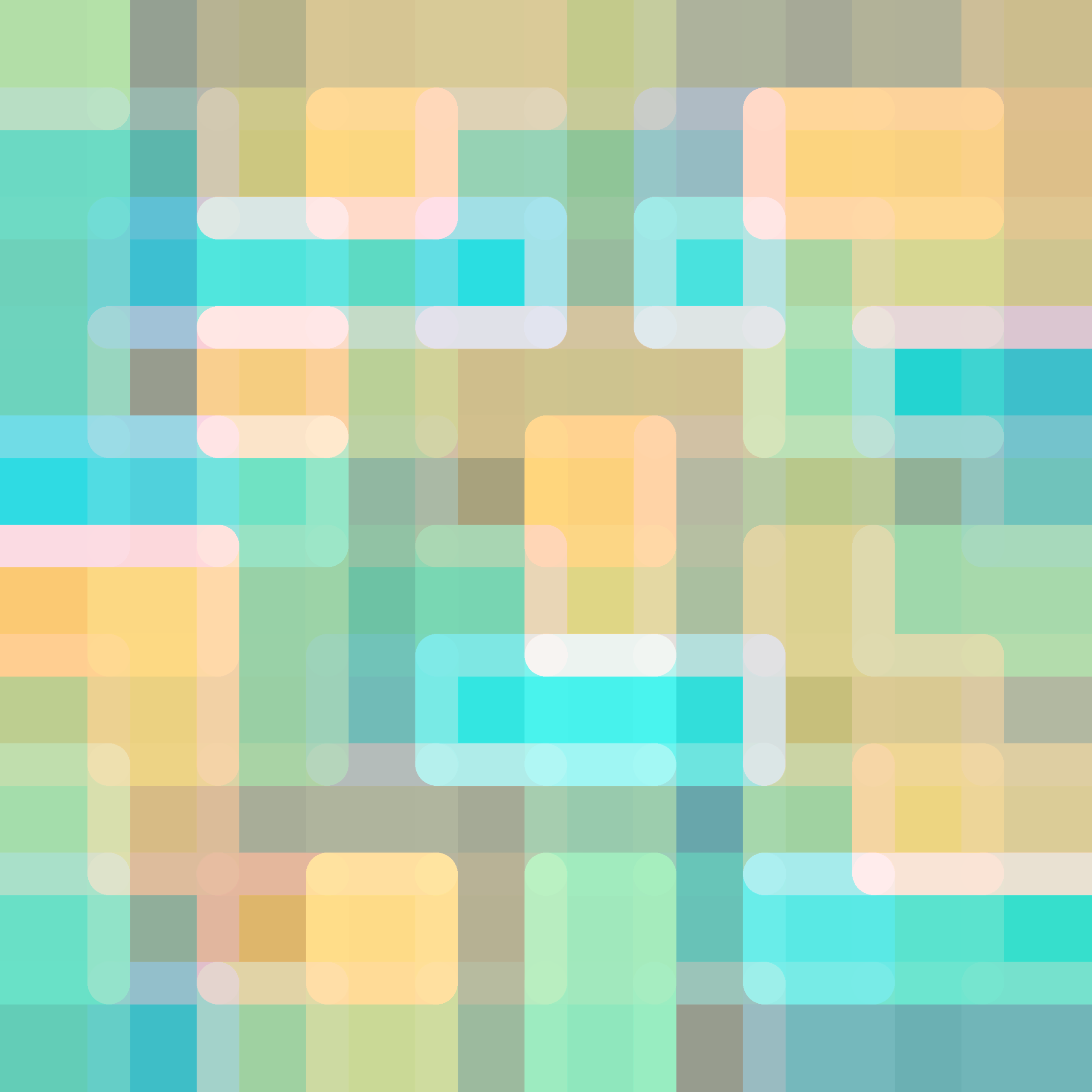 Beach Illusion Collage Round Edges I Colourful Geometry by Anni Tait OpenSea