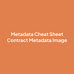 Metadata Cheat Sheet Testing collection image