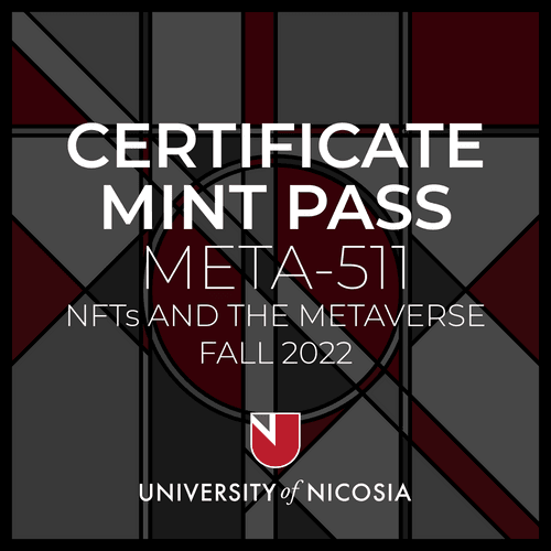 META-511 - Certificate Mint Pass - Fall 2022 #145/840