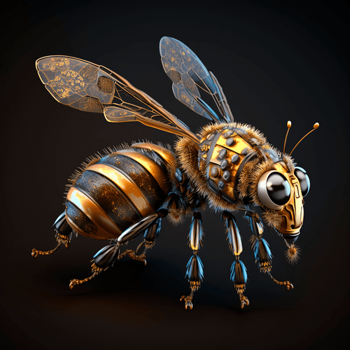 Steampunk Robotic Bee 2