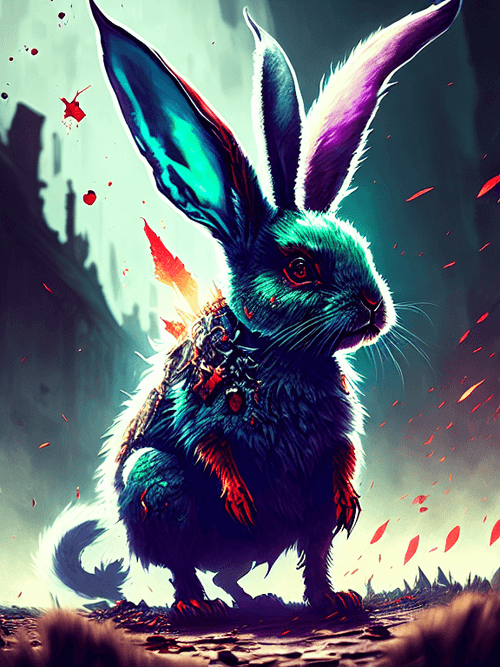 ZOMBIE RABBIT #000356