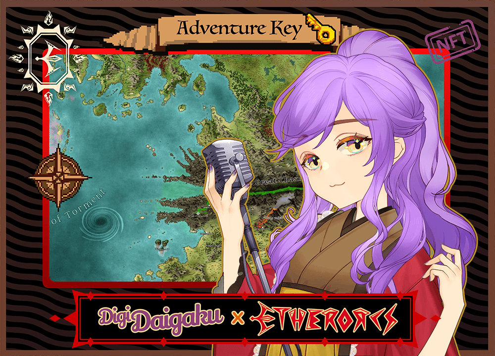DigiDaigaku #1411 - Shayla | EtherOrcs Adventure Key (DigiDaigaku Genesis)