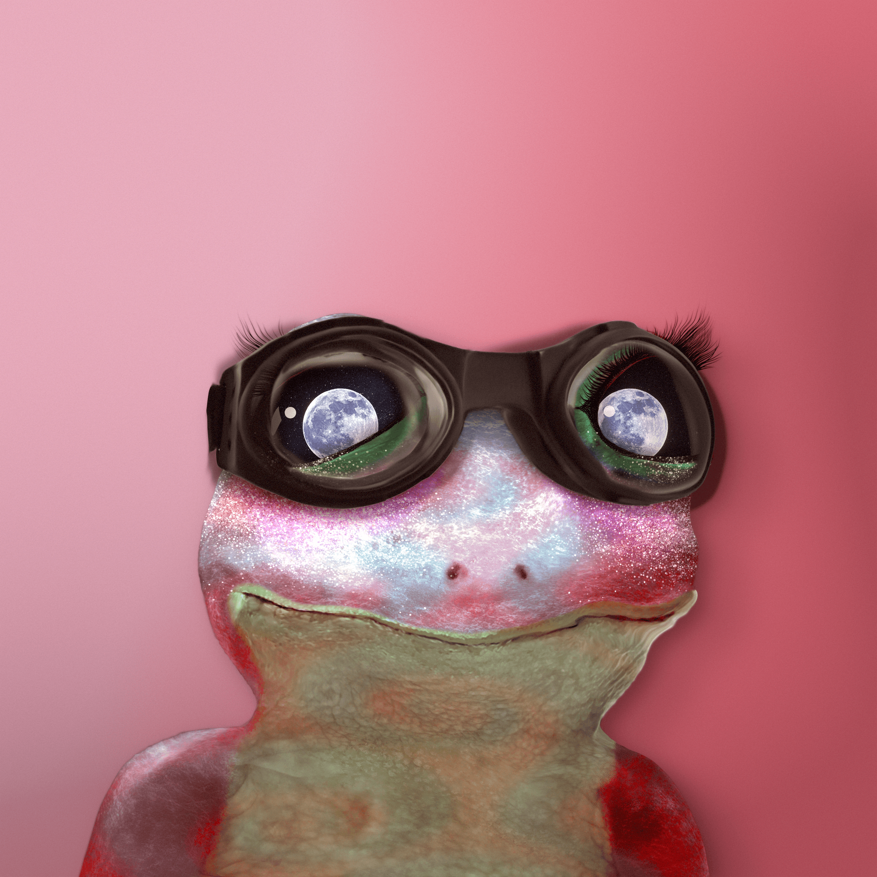 pink frog - NFTs In The Sky