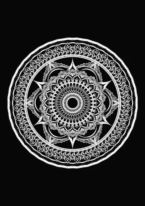 BLACK&WHITE MANDALA