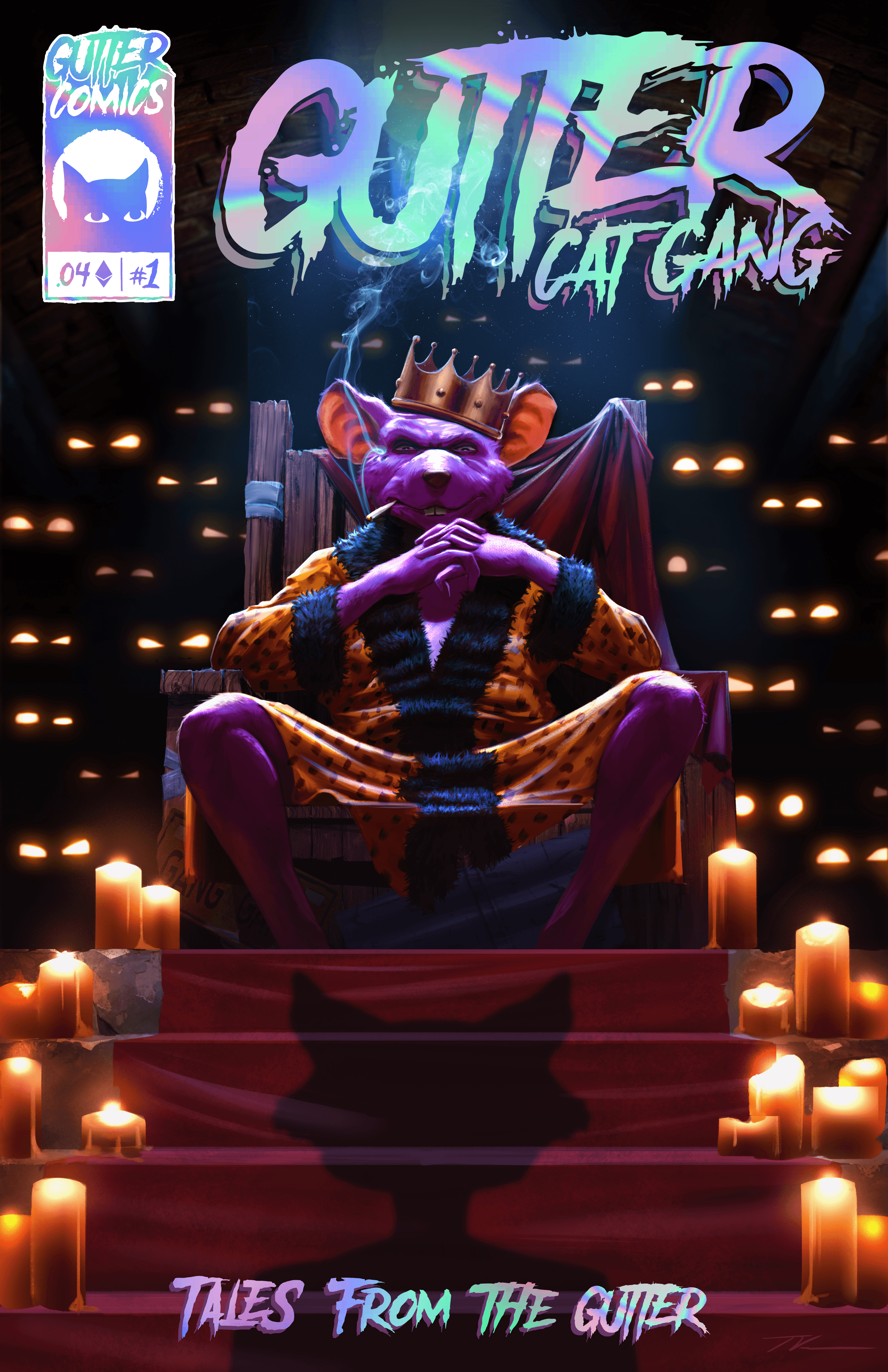 Gutter Comic #1 Throne of Lies Holographic Edition