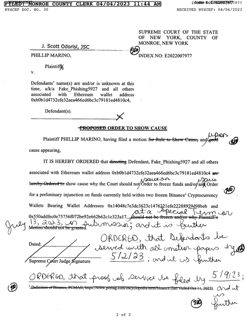 Order to Show Cause - Page 2