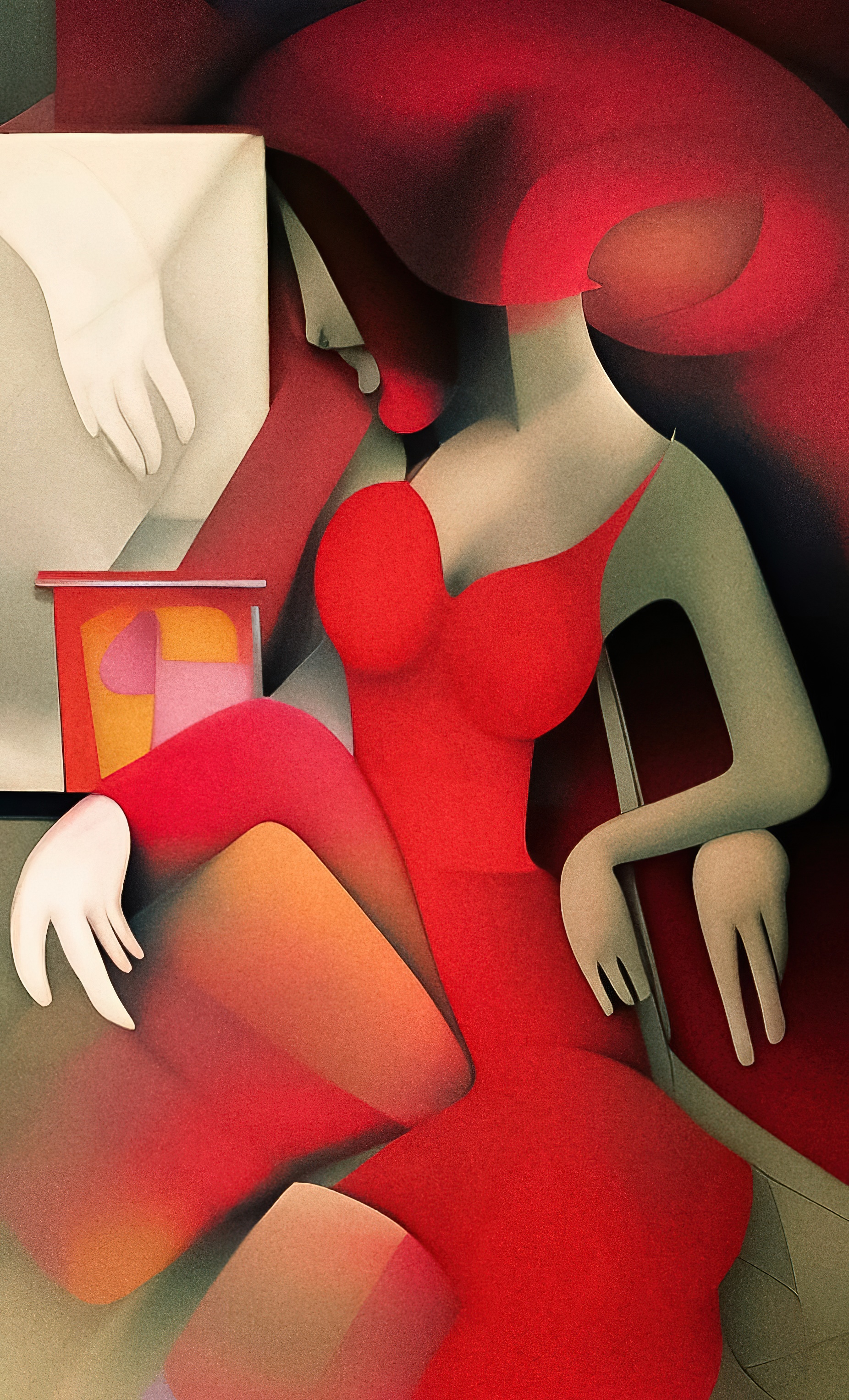 'Woman in Red #4' |Paolo Galleri|
