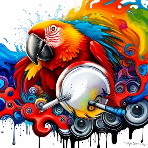 Amused Parrot a Limited Edition Collection of Parrot Art