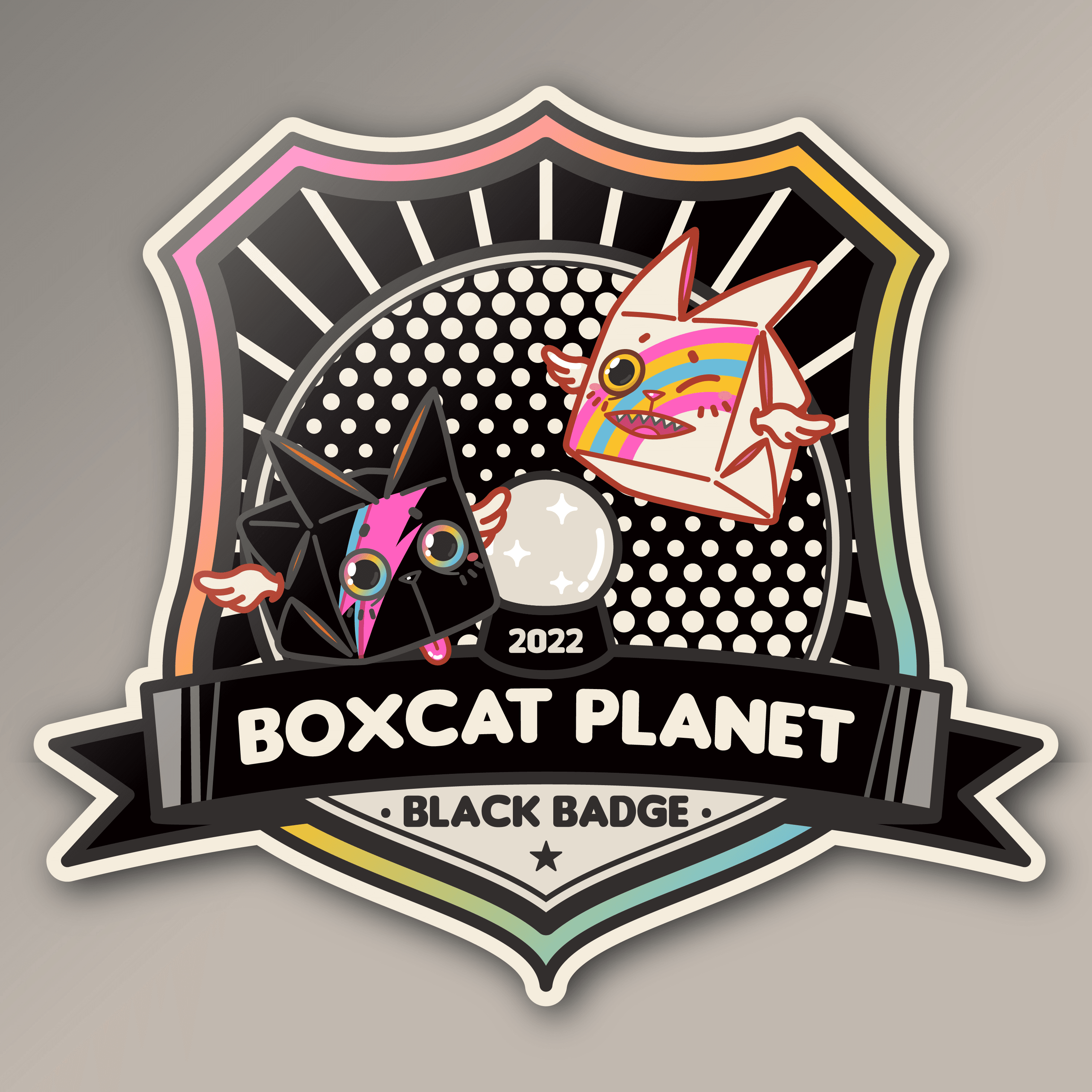 Boxcatplanet black medal #98
