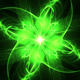 Green Cosmic Flower Energy Explosion