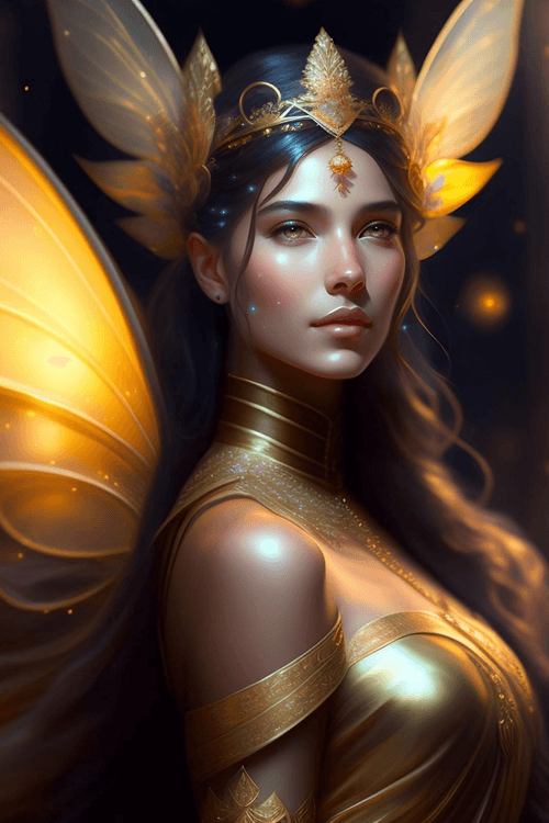 Beautiful forest fairies