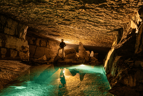 deep underground