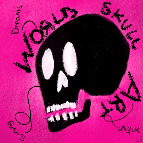 "World Skull Art" - Crazy Skull WSA