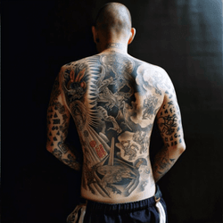 Back Tattoo by ch_d11-Collection of 100 AI photography works collection image