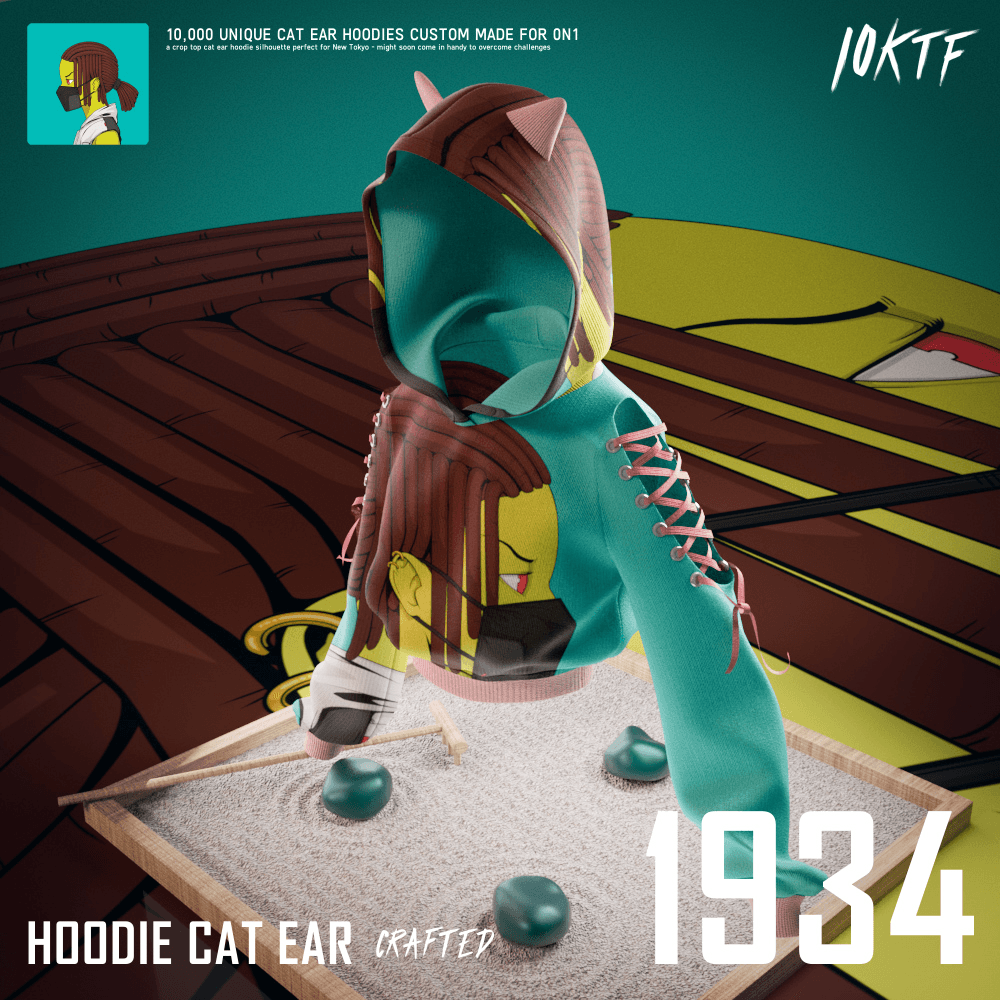 0N1 Cat Ear Hoodie #1934