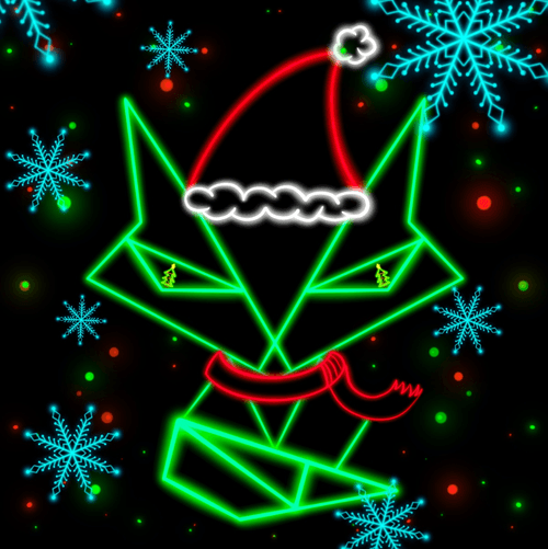 Snowflake Neon Fox