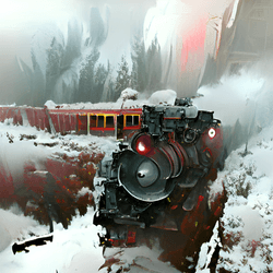 Winter Train by ART AI collection image