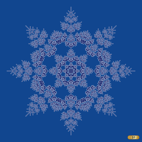 Fractal #37 - Perfect snowflake