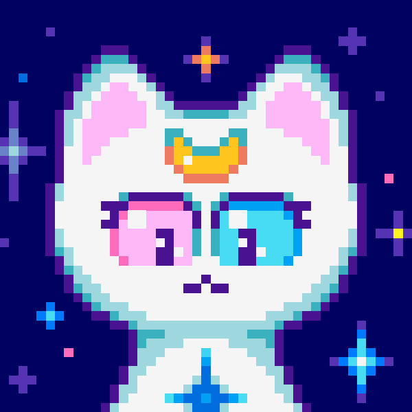 Pixel cats tarot collection image