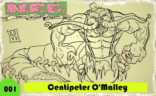 Centipeter O'Malley Sketched Variant 