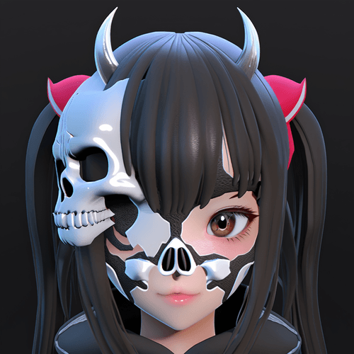 skull girl#9