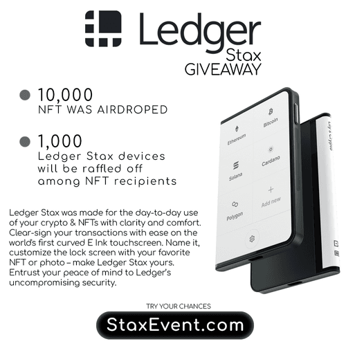 Ledger Stax: Giveaway